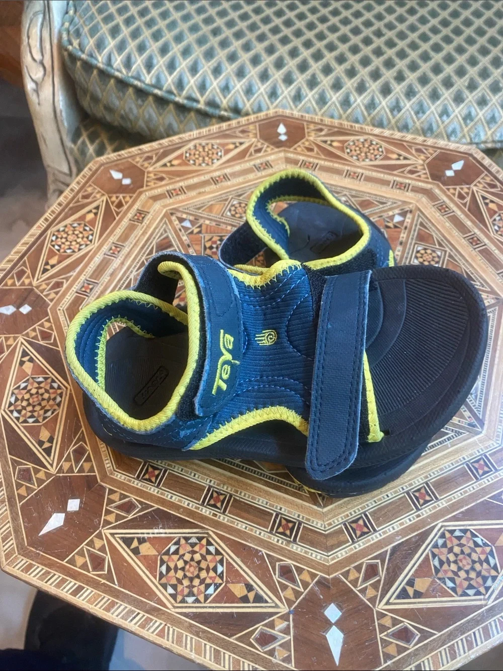 Teva Kids Blue and Yellow Adjustable Sport Sandals